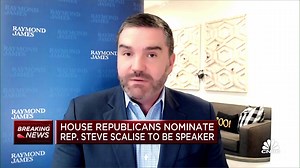 Government shutdown odds diminish if Scalise becomes speaker, says Raymond James' Ed Mills