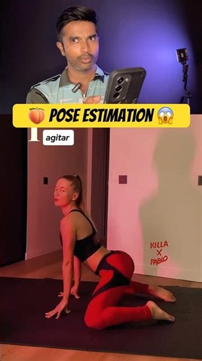 Pose Estimation shorts 😱 #shortsvideo #yogapractice #yogalife