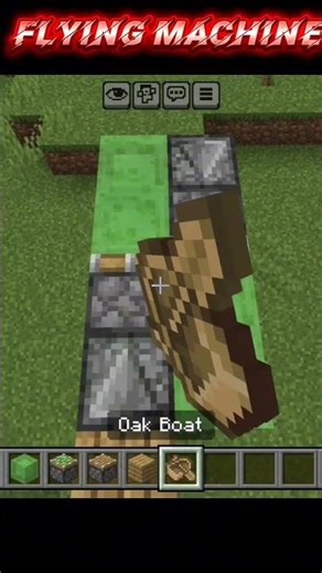 Easy make flying machine #minecraft #flying machine #@minecraft-n6t