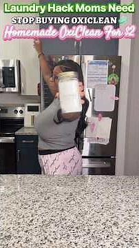 How To Make Homemade OxiClean | $2 Laundry Booster That Works Better #diycleaning