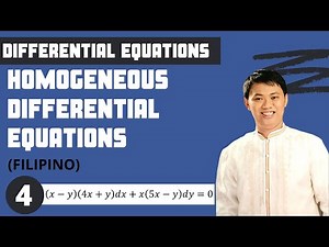 Solved Problem #4 - Homogeneous Differential Equations (Differential Equations)