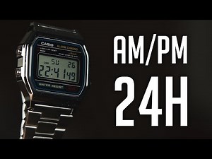 How To set AM/PM or 24h mode Casio A158W