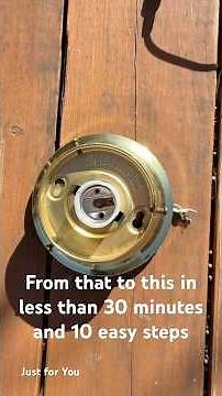 Changing an old light fixture with a recessed LED light, 10 easy steps. Easy DIY Project.