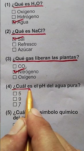 ¿Sabes qué es el NaCl? 🧂 ¡Ponte a prueba! #Química #quiz