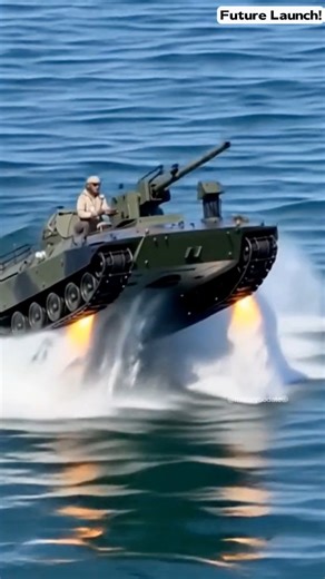 285K views · 3K reactions | Future Power! Amphibious Combat Vehicles Takes Off from the Sea!  #fblifestyle #CinematicRealism #FutureTank #AviationPower #MilitaryTech AI Simulation Video 50% – For Entertainment Purposes Only.  | Military Update | Facebook