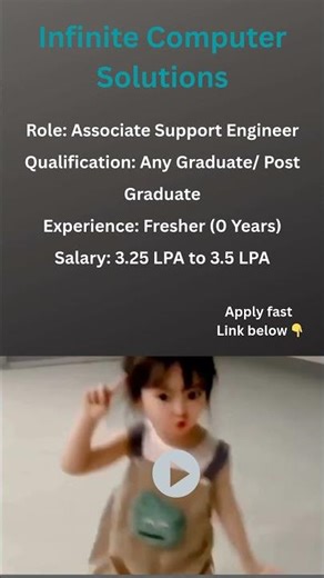 Infinite Computer Solutions is hiring freshers