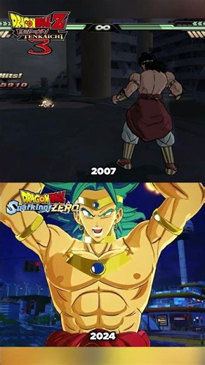 Broly (Z) Rush Attack Comparison | BT3 Vs Sparking! ZERO