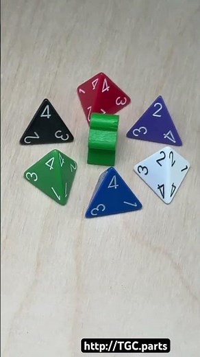 Top Number D4 Dice at The Game Crafter #dice #boardgames #d4 #boardgamedesign #tabletopgaming #rpg