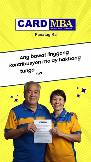 18K views · 487 reactions | Retirement goals? Abot-kamay na basta’t may CARD MBA Retirement Fund ka! #SiguradongBukas #CARDMBA #KaSeguro #RetirementReady | CARD MBA | Facebook