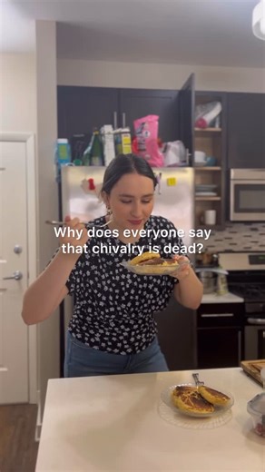 Evy Kay on Instagram: "Chivalry, or cavalry or whatever, is not dead"