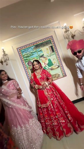 Bride and her crazy gang owned the dance floor! 😍 #WeddingVibes #CousinsSquad #YourNextStory