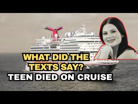 SHOCKING NEW TEXTS IN TEEN’S CRUISE SHIP DEATH RELEASED | TRUE CRIME UPDATE