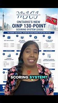 Ontario’s NEW OINP 130-Point System Explained | Complete 2026 OINP Points Breakdown 🇨🇦 #oinp
