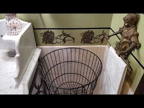 1884 Victorian bathroom at the John J Hewitt house by Victorian Depot