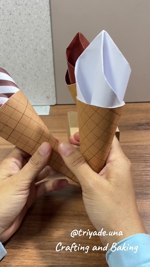 Crea tu propio cono de helado de papel