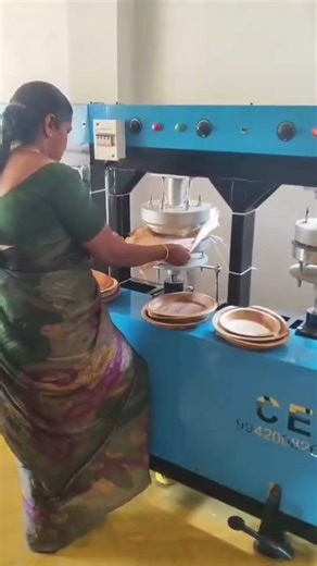 Fully Automatic Areca Leaf Plate Making Machine| High Production#cheranengineering #paperplate