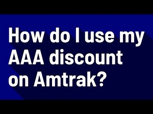 How do I use my AAA discount on Amtrak?
