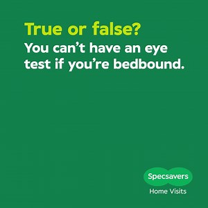257 reactions · 22 shares | Eye tests in bed? ✅​ Our home visits team are here for you, whatever your situation. | Specsavers | Facebook
