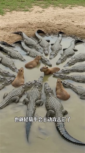 😱為什麼卡皮巴拉敢騎鱷魚？Why does Capybara dare to ride a crocodile? #恐怖 #百科密码 #science #大熱門
