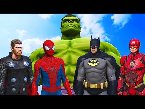THE HULK vs BATMAN, SPIDERMAN, FLASH, THOR