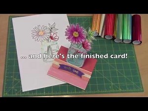 Easy foiling with a glue pen