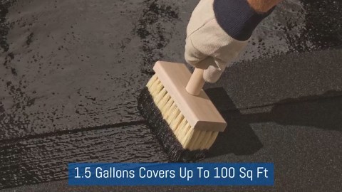 Henry 201 Fibered Black Asphalt Roof Coating 0.90 gal. HE201142