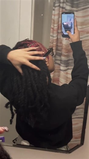 Creative Hair Transformations with Dyed Locs