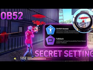 Switch Access & TalkBack Settings Free Fire || 0% Recoil 95% Headshots || Brazil Settings 2025 ⚙️