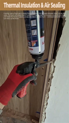 Filling Gaps with Expanding Foam