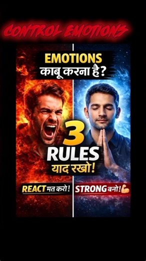 Emotions Control Ka Secret 🤯 | Psychology Trick #shorts