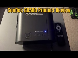 GooDee GD500 Plus Video Projector Product Review #ad