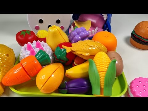 Satisfying fruit and vegetable cutting #ASMR