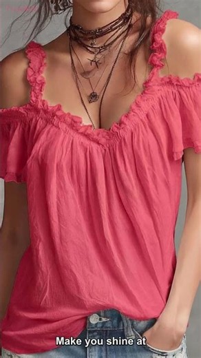 Summer Short-sleeved Shirt Button Pullover Top Fashion Casual Women's Clothing