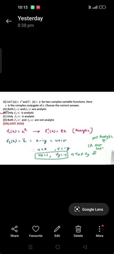 Analytic trick for gate pyq