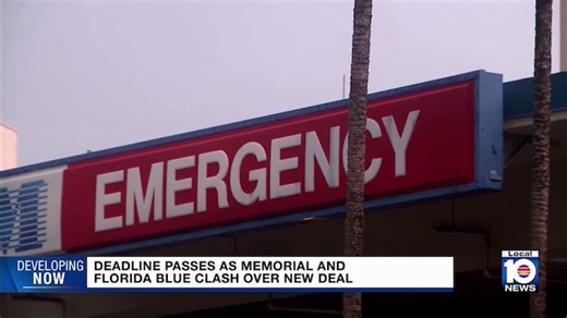 Without deal, Memorial Healthcare System becomes out-of-network provider for Florida Blue members