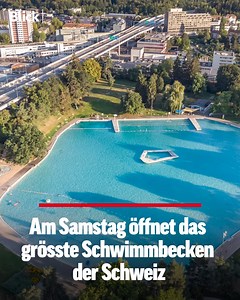 🇨🇭🏊‍♂️ Das Freibad Weyermannshaus in Bern öffnet diesen Samstag wieder seine Tore. Das grösste Schwimmbecken der Schweiz wurde während den letzten 18 Monaten saniert. | Blick