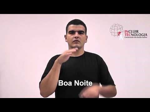 Libras - Boa noite