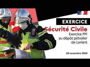 Sécurité civile // Exercice Plan Particulier d'Intervention dépôt pétrolier de Lorient - 20 nov 2020