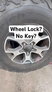How to Remove a Wheel Lock FAST AND EASY (No Key Needed)