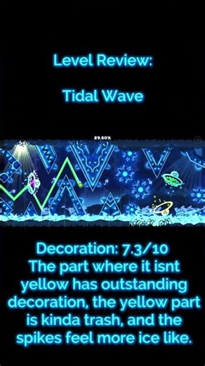 Tidal Wave Review! #geometrydash #gd #fyp #shorts #gmd #review #entertainment #tidalwave #gaming