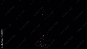 Fire Flame Loop Separate 3 Clip on Alpha. Element footage fire, smoke and spark place on background and easier to change colour in a seamless loop.