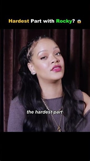 Hardest Part with Rocky? 😱 | Rihanna’s Challenge Revealed. #shorts