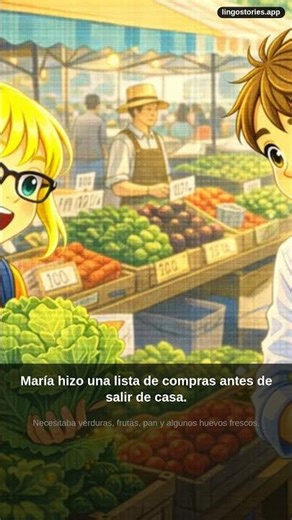 Learn Spanish: En el mercado de agricultores #spanish #A2