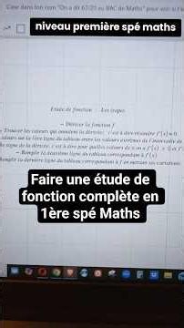 How to perform a complete function analysis in 11th grade Math Honors