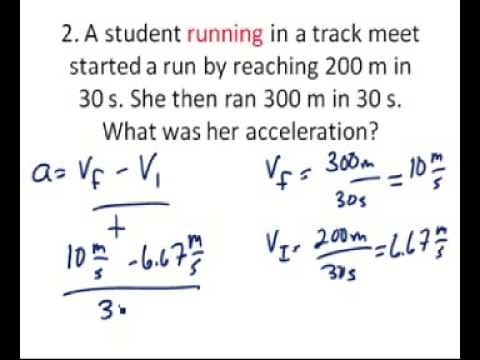 Solving problems for acceleration