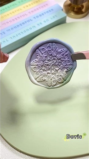 ASMR Immersive Wax Seal Stamping #waxseal #diysatisfying #art #relaxing #handmade #waxsealing