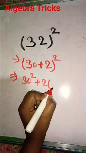 #maths shorts trick for square number 32 by algebra shortcut #maths.