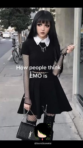 5.7K views · 218 reactions | Well is true#emo#fypppp #likeabos #fashion#outfits via gaby..k tiktok | Secret Scene Kid | Facebook