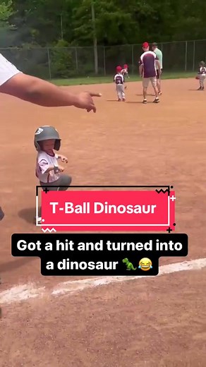 There’s nothing like T-ball highlights 🤣🦖 (🎥: @maxpreps) #tball #tballmom #funny #hilarious #kids #sports #adorable #wholesome #baseball