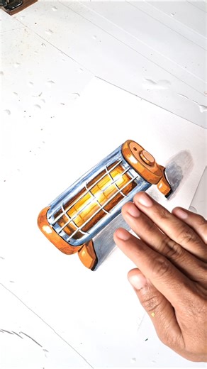 Don’t Touch This Heater Rod ❌ | Realistic Art|#roomheater #art #artbox #shorts #trending #viral